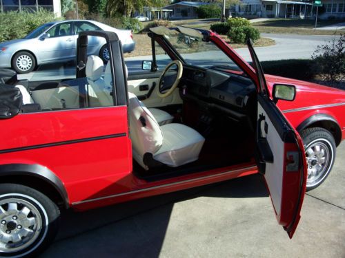 Sell used VW Rabbit Convertible Fully Restored Red with ...