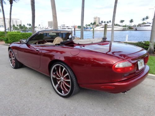 Florida 97 xk8 convertible clean carfax 22&#034; lexani wheels 4.0l v8 must see !!