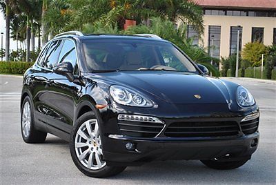 2012 cayenne s - over $92k msrp new - pano roof - rear dvd - 1 florida owner