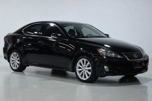 09 is250 awd sedan premium pkg rear spoiler tints moonroof 3m bra blk-blk clean