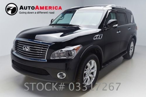 One 1 owner low miles 2012 infiniti qx56 4wd nav roof entertainment 4x4 loaded