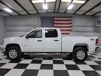 White 1 owner crew cab duramax allison warranty financing leather new tires nice