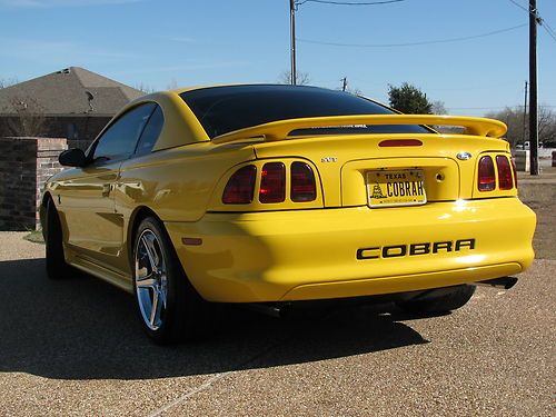 1998 ford mustang svt cobra. chrome yellow, extremely clean. rare car!