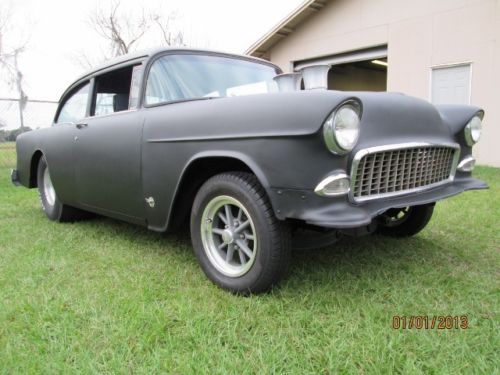 1956 chevy 2dr post gasser style hot rod