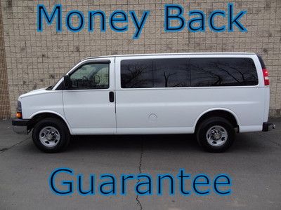 Chevrolet express 3500 passenger van 3 rows rear ac power win cd no reserve