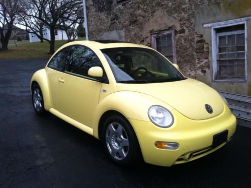 2000 yellow vw new beetle gls 2.0