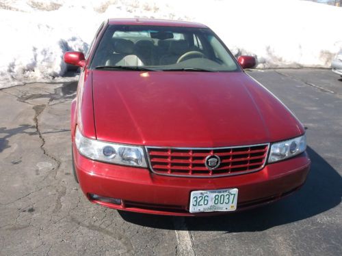 1998 cadillac seville &#034;sts&#034; 275 hp model red+tan clean, just out of winter store