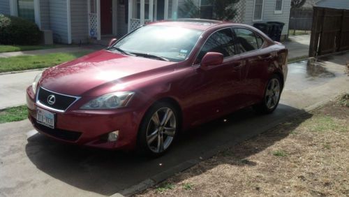 2008 lexus is250 matador red leather temperature controlled seats sport package