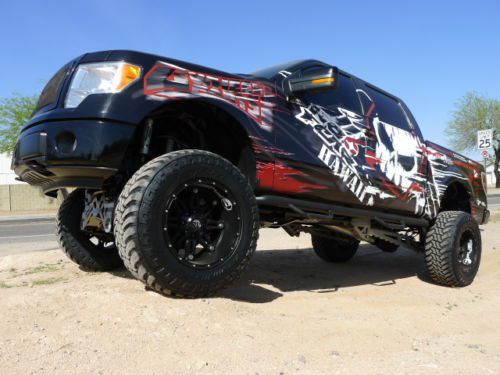 2009 ford f-150 super crew fx4 sema style rize lifted 4x4 show truck~low miles!