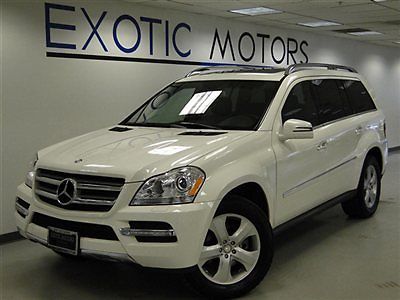 2012 mercedes gl450 4-matic!! white/blk heated-sts 3rd-row 6-cd warranty 1-owner