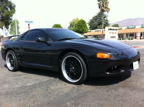 1997 mitsubishi 3000gt, black on black, custom wheels, rust free socal car!