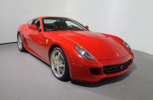 Hgte 599 with low miles ferrari approved eligible rosso corsa nero 1 owner