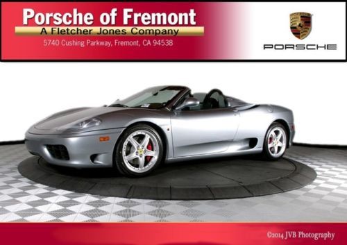 2004 ferrari 360 convertible spider, low miles, leather, keyless entry!