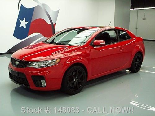 2010 kia forte sx coupe automatic leather sunroof 67k texas direct auto