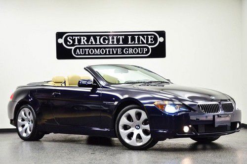 2006 bmw 650i convertible blue/tan great value