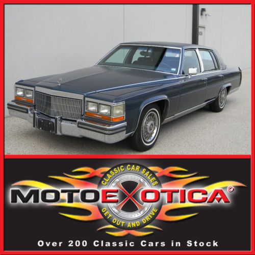 1989 cadillac brougham - nice driver - 5.0 l v8 - automatic - fully loaded -lqqk
