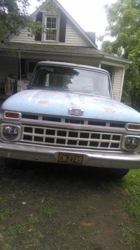 Ford f100  390 motor short bed  rat rod or restore pickup project barn find