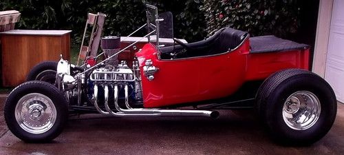 1923 red ford t bucket