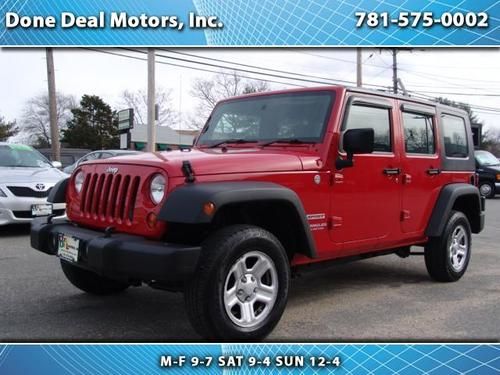 2010 jeep wrangler sport unlimited right hand drive 1-owner mint condition