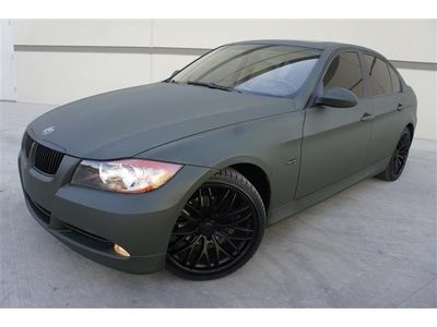 Custom matte military green 07 bmw 328x brand new black wheel and tires must see
