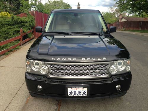 2006 land rover range rover hse sport utility, black, fully loaded