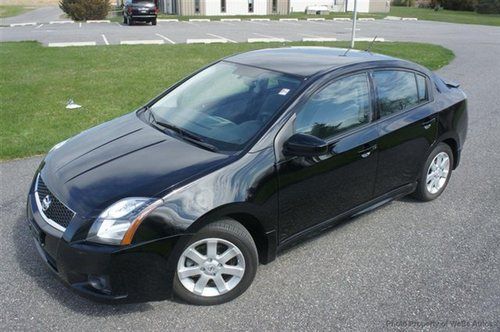 2011 nissan sentra sr for sale~black/grey~low miles~salvage title~sandy storm