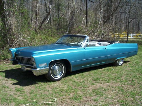 1967 cadillac deville convertible*stunning color combination*loaded*beautiful!