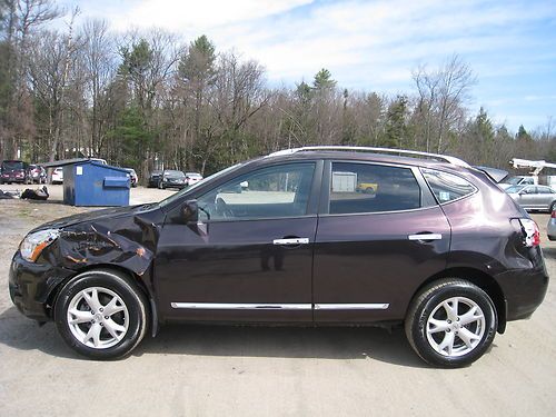 2011 nissan rouge sv awd 4x4 2.5l  suv salvage repairable low miles no reserve