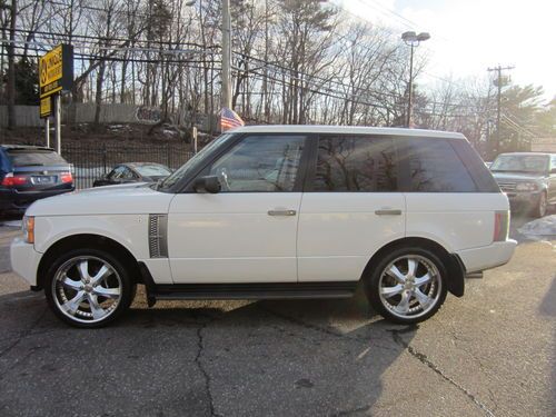 2006 land rover range rover supercharged white