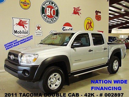 2011 tacoma prerunner double cab,rwd,automatic,cloth,16in whls,42k,we finance!