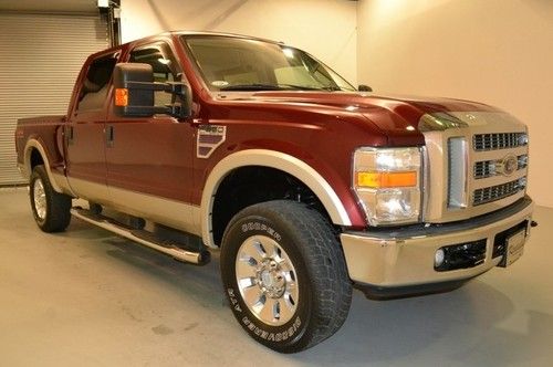 Ford f-250 lariat 4x4 auto sunroof power leather keyless clean carfax