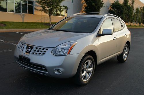 No reserve 2010 nissan rogue sl awd heated leather sunroof 1-owner warranty