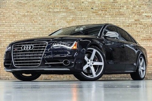 2013 audi s8 sedan! 1ownr! b&amp;o! rear dvd! driver asst! night vision! $131k list!