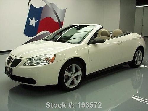 2007 pontiac g6 gt hard top convertible htd leather 47k texas direct auto
