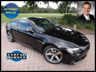2010 bmw 6 series 2dr cpe 650i navigation bluetooth backup low miles carfax