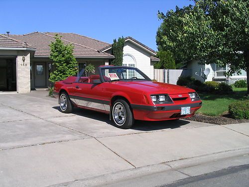 1985 ford mustang convertible lx , v-6 engine