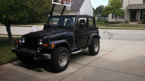 2003 jeep wrangler sport, 4wd, v6 4l, 82,500miles, black ext, black leather int
