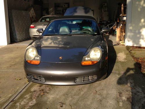 2002 porsche boxster seal gray - automatic tiptronic - leather seats runs great!