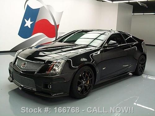 2011 cadillac cts v auto recaro seats sunroof nav 24k! texas direct auto