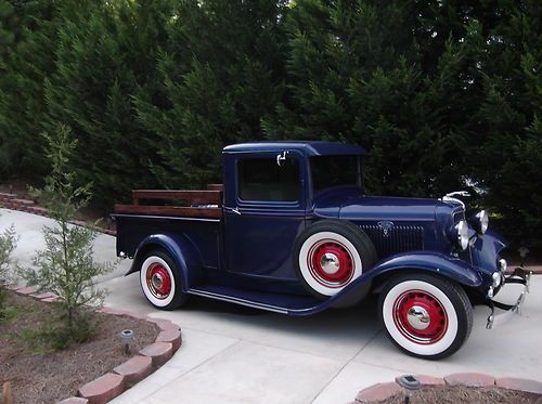1934 ford 1/2 ton pickup - when fords were built tough - all steel - original