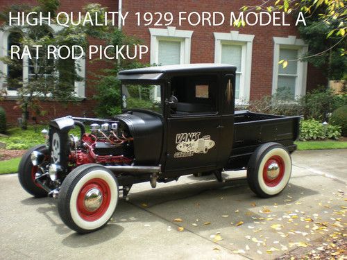 Finely executed 1929 ford model a rat rod hot rod pickup from hi-end collection