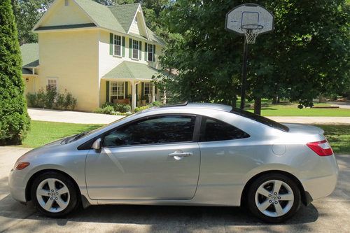 Purchase Used 2008 Honda Civic Ex 2 Door Coupe Silver In