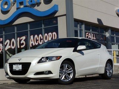 2012 cr-z ex hybrid showroom condition carfax certified - premium white pearl