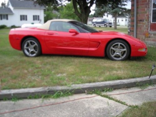 "cool" fun?fast! little torch red '01 corvette convertible from southern calif.