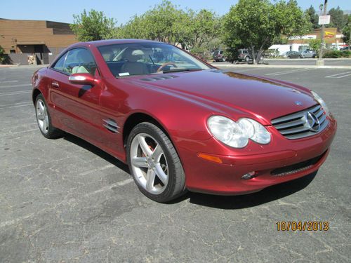 2004 mercedes benz sl500 hard top / convertible low miles 1 owner, no accidents