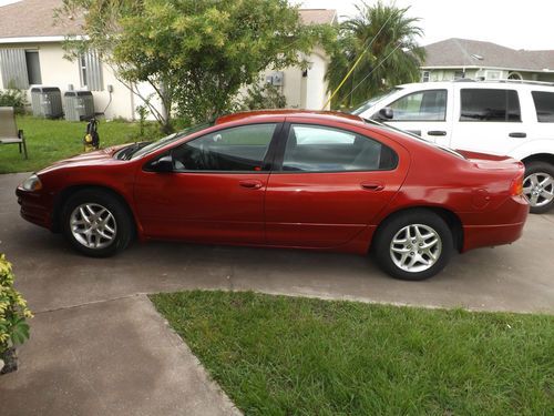 2002 dodge intrepid se 4 door sedan red low mile very good condition florida car