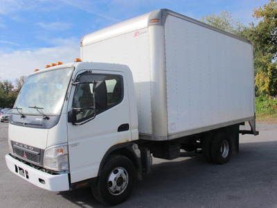 2007 mitsubishi fuso fe140*14 ft box truck*4.9l diesel*ready to work*automatic