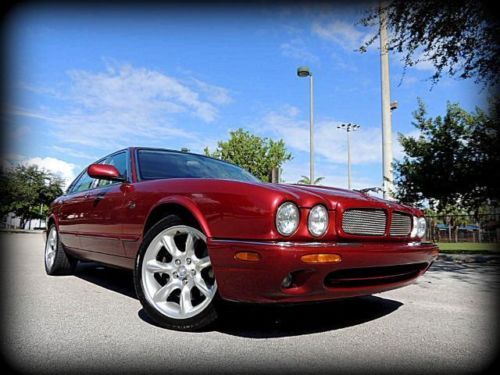Xjr, florida, red/ivory, carfax cert, exc svc hist!!!