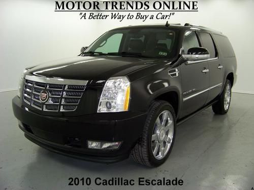 Awd esv premium navigation dual dvd 22s htd ac seats 2010 cadillac escalade 49k