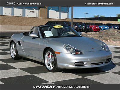 2008 porsche boxster- rs60 spider- manual shift- leather-heated seats-16k miles